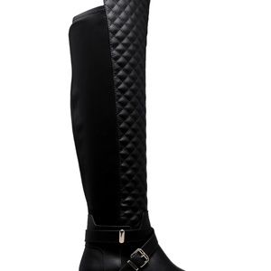 annabeth quilted flat boot